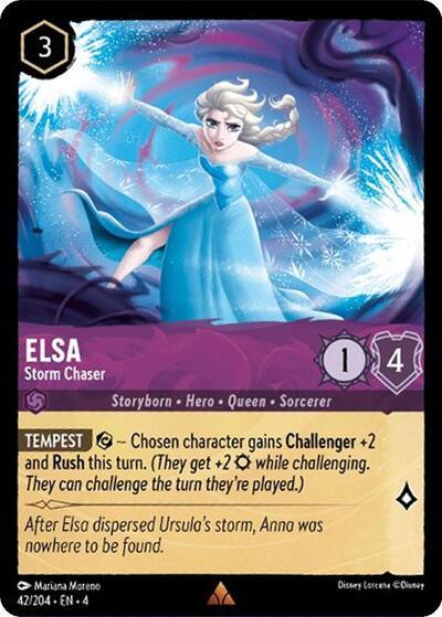 Elsa - Storm Chaser - Cold Foil (Ursula's Return)(4-042/204)(R)
