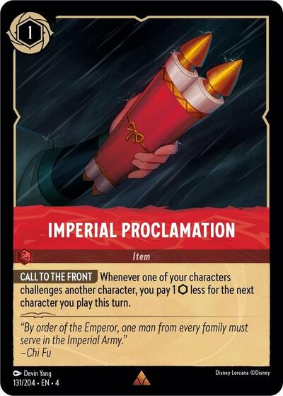 Imperial Proclamation - Cold Foil (Ursula's Return)(4-131/204)(R)