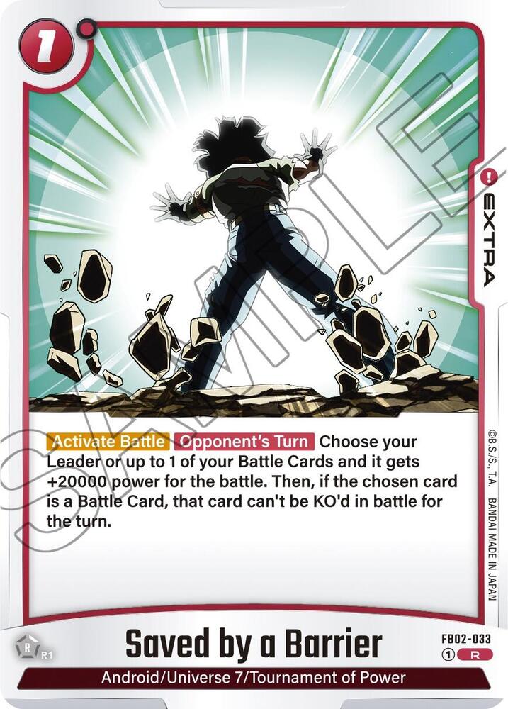 Saved by a Barrier [Foil] (FB02-033)(R)