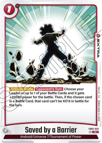 Saved by a Barrier [Foil] (FB02-033)(R)