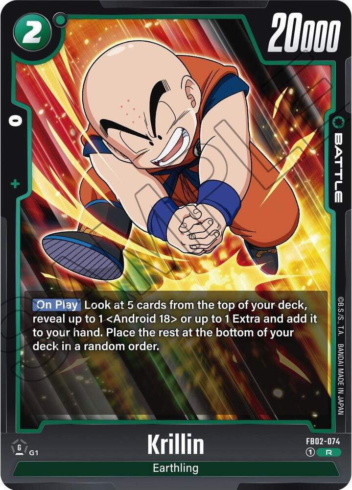 Krillin [074] [Foil] (FB02-074)(R)