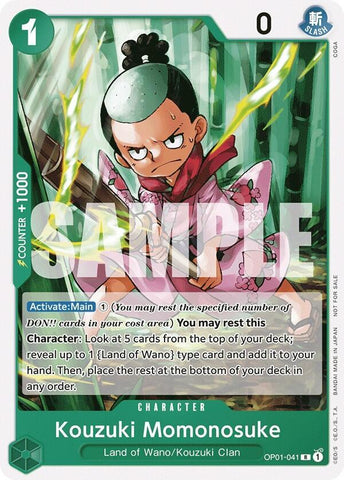 Kouzuki Momonosuke [Tournament Pack Vol. 7] (One Piece Promotion Cards)(OP01-041)(R)