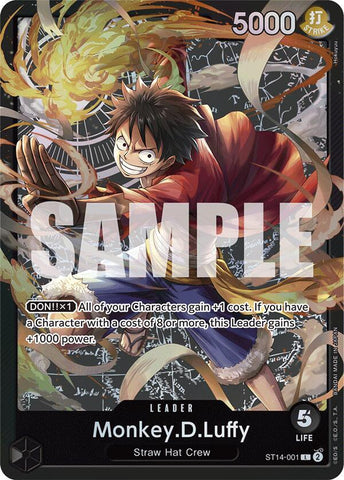 Monkey.D.Luffy (001) - Foil (Starter Deck 14: 3D2Y)(ST14-001)(L)