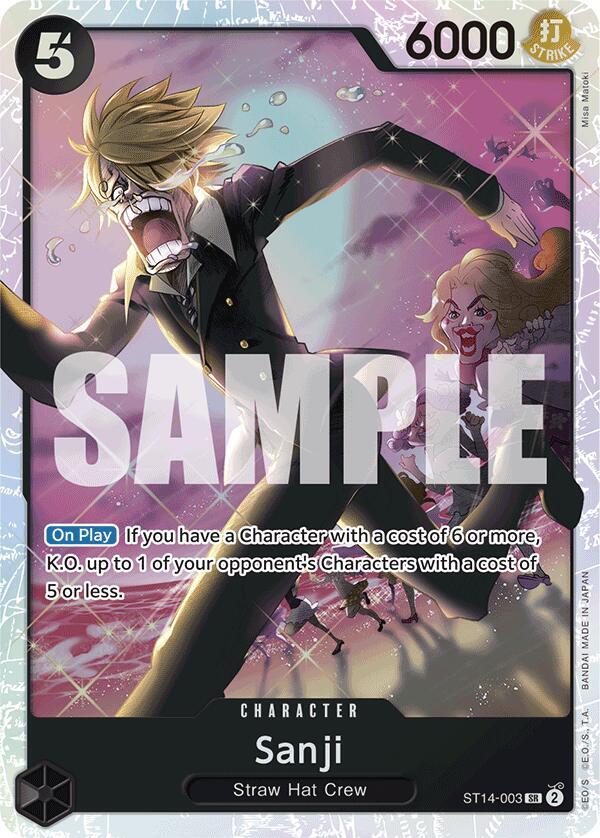 Sanji - Foil (Starter Deck 14: 3D2Y)(ST14-003)(SR)