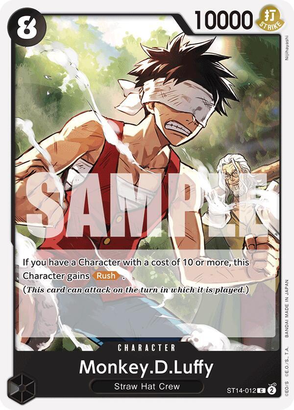 Monkey.D.Luffy (012) (Starter Deck 14: 3D2Y)(ST14-012)(C)