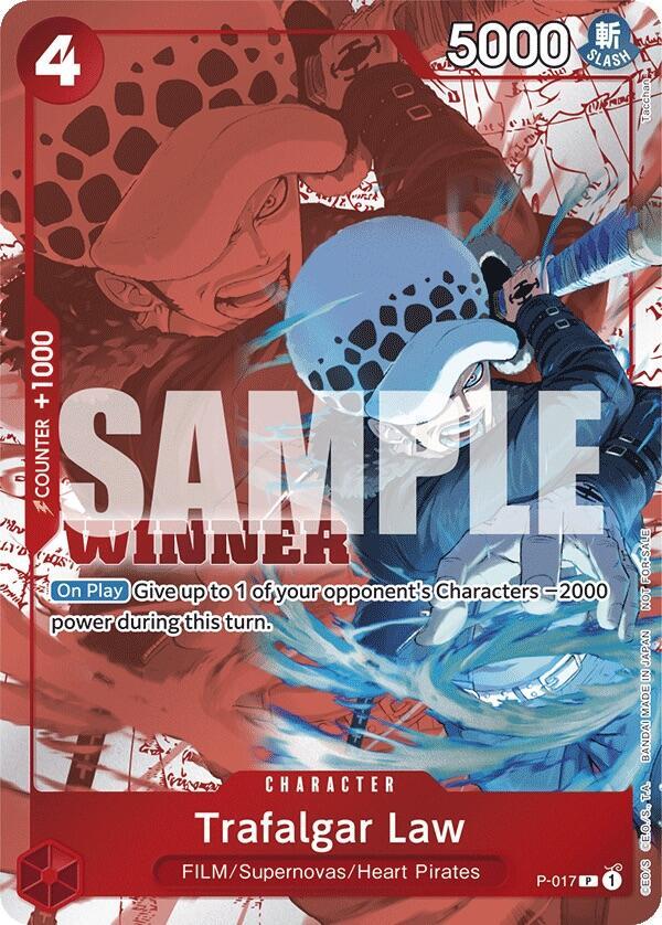 Trafalgar Law [Winner Pack Vol. 7] [Foil] (One Piece Promotion Cards)(P-017)(PR)