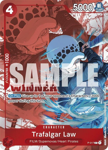 Trafalgar Law [Winner Pack Vol. 7] [Foil] (One Piece Promotion Cards)(P-017)(PR)