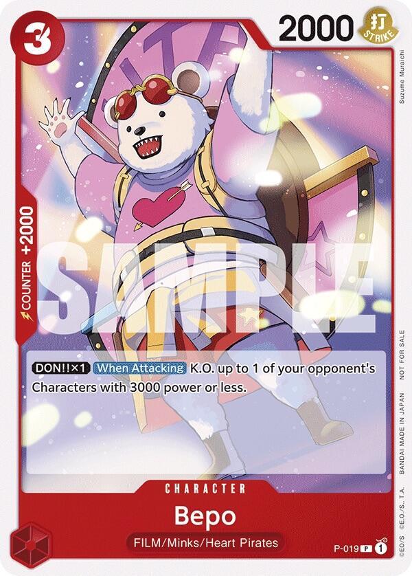 Bepo [Tournament Pack Vol. 7] (One Piece Promotion Cards)(P-019)(PR)