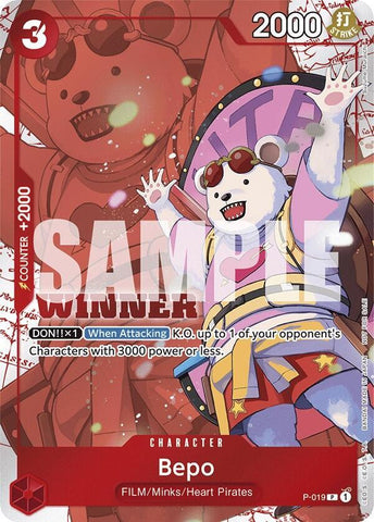 Bepo [Winner Pack Vol. 7] [Foil] (One Piece Promotion Cards)(P-019)(PR)