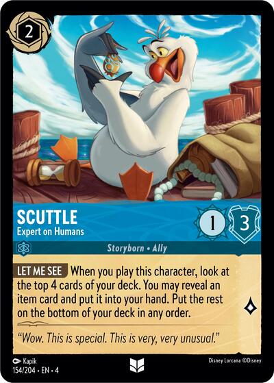 Scuttle - Expert on Humans - Cold Foil (Ursula's Return)(4-154/204)(U)