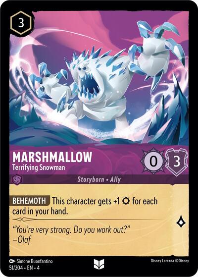 Marshmallow - Terrifying Snowman (Ursula's Return)(4-051/204)(U)