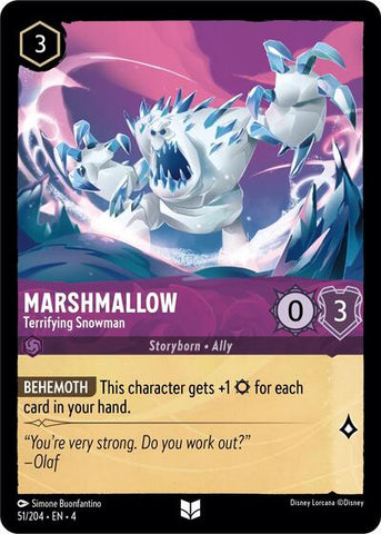 Marshmallow - Terrifying Snowman (Ursula's Return)(4-051/204)(U)