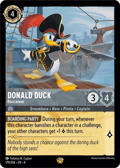 Donald Duck - Buccaneer - Cold Foil (Ursula's Return)(4-179/204)(L)