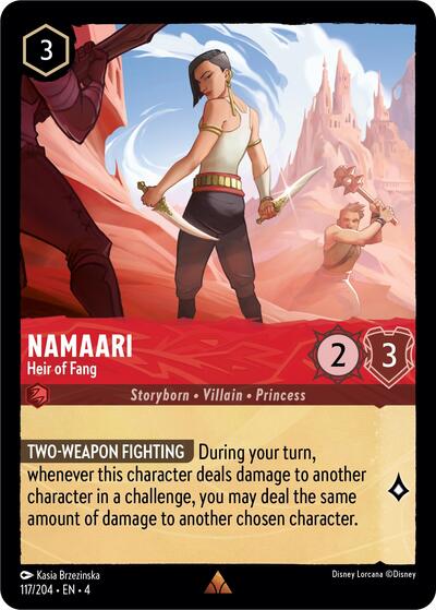 Namaari - Heir of Fang - Cold Foil (Ursula's Return)(4-117/204)(R)