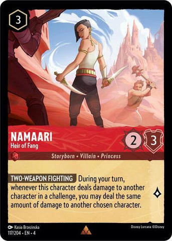 Namaari - Heir of Fang - Cold Foil (Ursula's Return)(4-117/204)(R)