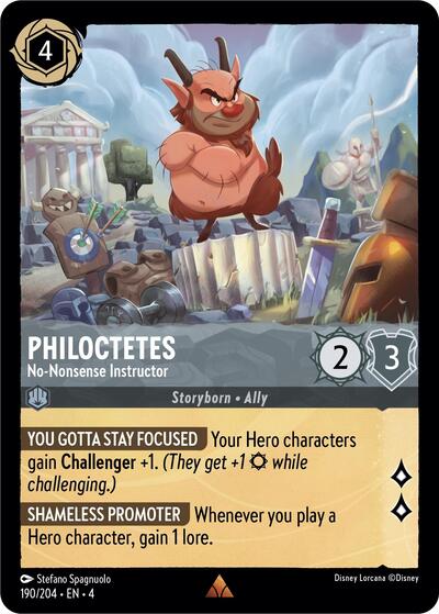 Philoctetes - No-Nonsense Instructor - Cold Foil (Ursula's Return)(4-190/204)(R)