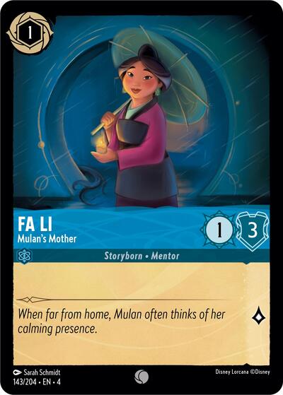 Fa Li - Mulan's Mother - Cold Foil (Ursula's Return)(4-143/204)(C)