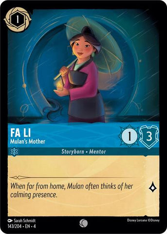 Fa Li - Mulan's Mother - Cold Foil (Ursula's Return)(4-143/204)(C)