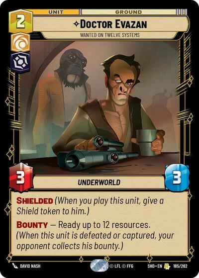 Doctor Evazan, Wanted on Twelve Systems (Shadows of the Galaxy)(SHD-185/262)(R)