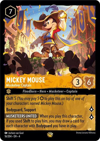 Mickey Mouse - Musketeer Captain (Ursula's Return)(4-016/204)(L)