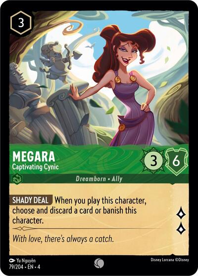Megara - Captivating Cynic - Cold Foil (Ursula's Return)(4-079/204)(C)
