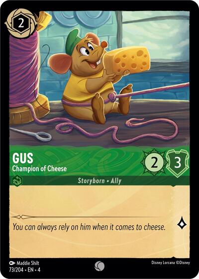 Gus - Champion of Cheese - Cold Foil (Ursula's Return)(4-073/204)(C)