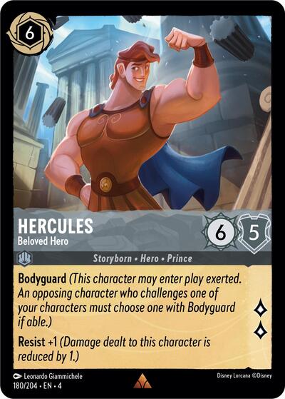 Hercules - Beloved Hero - Cold Foil (Ursula's Return)(4-180/204)(R)