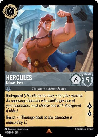 Hercules - Beloved Hero - Cold Foil (Ursula's Return)(4-180/204)(R)