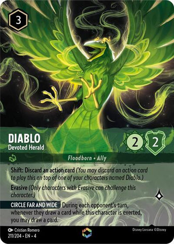 Diablo - Devoted Herald (Enchanted) - Holofoil (Ursula's Return)(4-211/204)(E)
