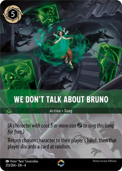 We Don't Talk About Bruno (Enchanted) - Holofoil (Ursula's Return)(4-213/204)(E)