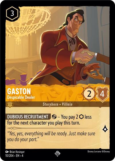 Gaston - Despicable Dealer (Ursula's Return)(4-010/204)(SR)
