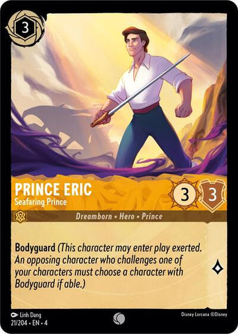 Prince Eric - Seafaring Prince - Cold Foil (Ursula's Return)(4-021/204)(C)