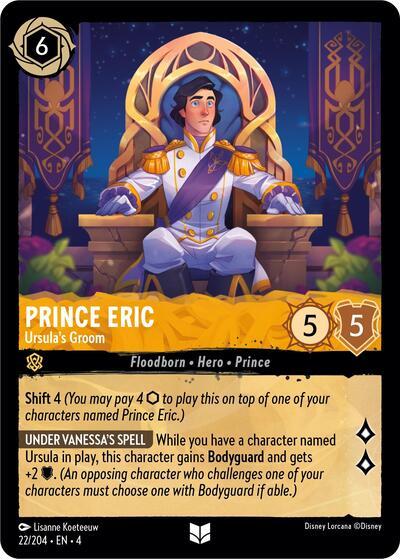 Prince Eric - Ursula's Groom - Cold Foil (Ursula's Return)(4-022/204)(U)