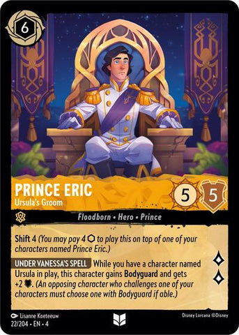 Prince Eric - Ursula's Groom - Cold Foil (Ursula's Return)(4-022/204)(U)