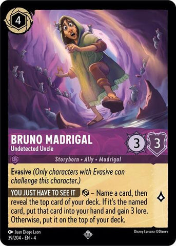 Bruno Madrigal - Undetected Uncle - Cold Foil (Ursula's Return)(4-039/204)(SR)