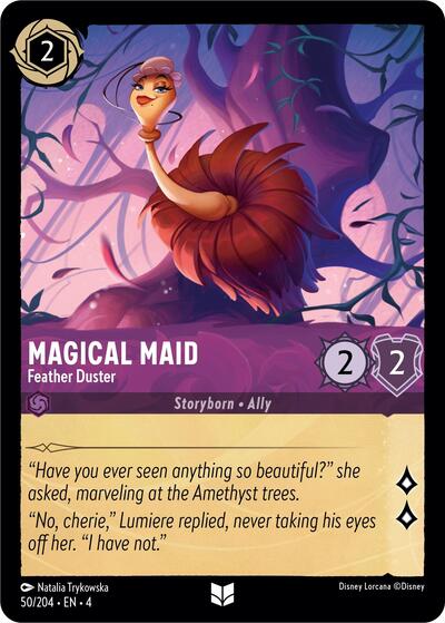 Magical Maid - Feather Duster - Cold Foil (Ursula's Return)(4-050/204)(U)