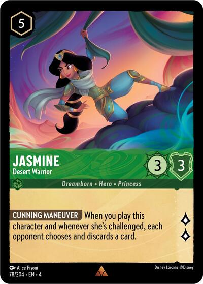 Jasmine - Desert Warrior - Cold Foil (Ursula's Return)(4-078/204)(R)