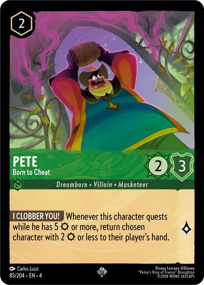 Pete - Born to Cheat - Cold Foil (Ursula's Return)(4-085/204)(SR)