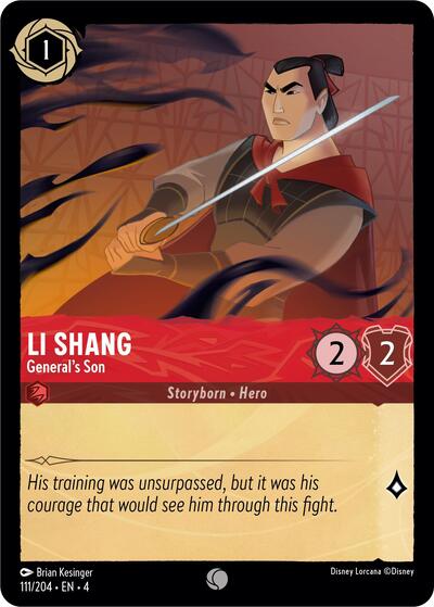 Li Shang - General's Son - Cold Foil (Ursula's Return)(4-111/204)(C)