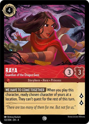 Raya - Guardian of the Dragon Gem (Ursula's Return)(4-122/204)(C)