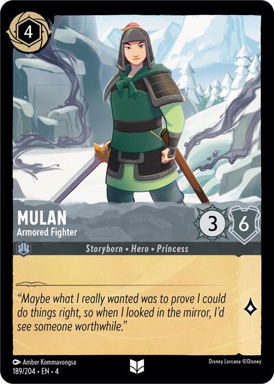 Mulan - Armored Fighter (Ursula's Return)(4-189/204)(U)