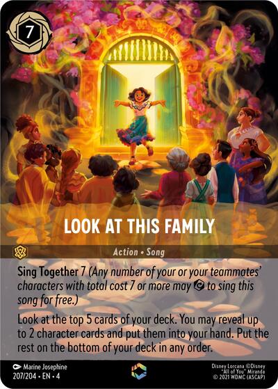 Look at This Family (Enchanted) - Holofoil (Ursula's Return)(4-207/204)(E)