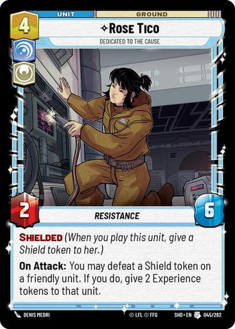 Rose Tico, Dedicated to the Cause - Foil (Shadows of the Galaxy)(SHD-045/262)(U)