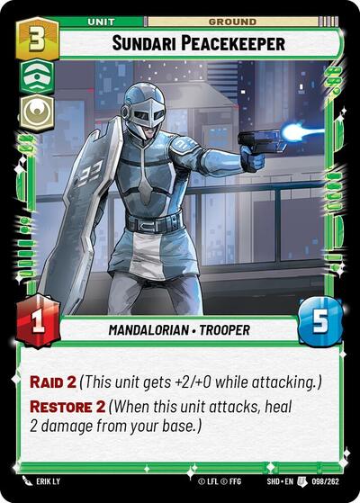 Sundari Peacekeeper (Shadows of the Galaxy)(SHD-098/262)(U)