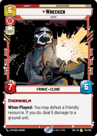 Wrecker, Boom! - Foil (Shadows of the Galaxy)(SHD-154/262)(R)