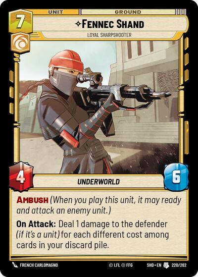 Fennec Shand, Loyal Sharpshooter (Shadows of the Galaxy)(SHD-220/262)(U)