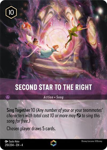 Second Star to the Right (Enchanted) - Holofoil (Ursula's Return)(4-210/204)(E)