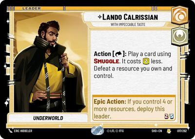 Lando Calrissian, With Impeccable Taste (Shadows of the Galaxy)(SHD-017/262)(R)