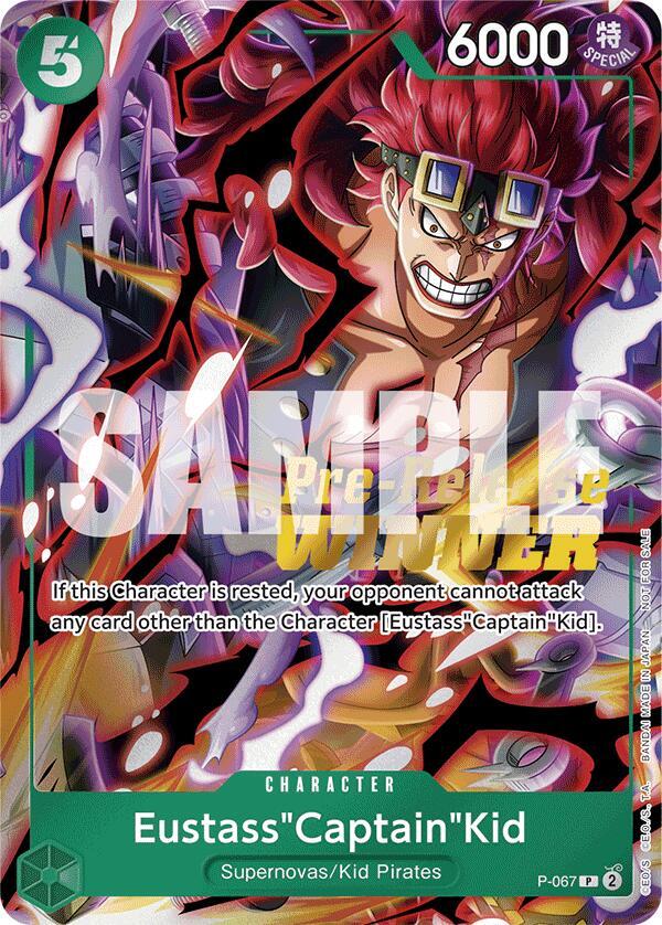 Eustass"Captain"Kid [OP-07 Pre-Release Tournament] [Winner] [Foil] (One Piece Promotion Cards)(P-067)(PR)