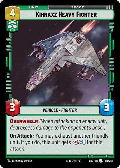 Kihraxz Heavy Fighter (Shadows of the Galaxy)(SHD-118/262)(U)